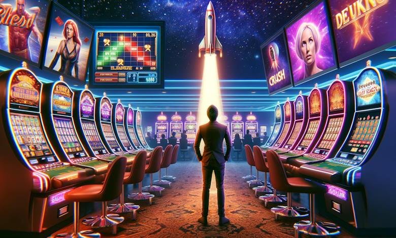 မိုဘိုင်းဖုန်းဖြင့် Online Slots ဂိမ်း ကစားနေသောမြင်ကွင်း